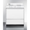 Summit Appliance Div. Summit-Electric Range, 30"W, Storage Compartment, White, 220V WEM210